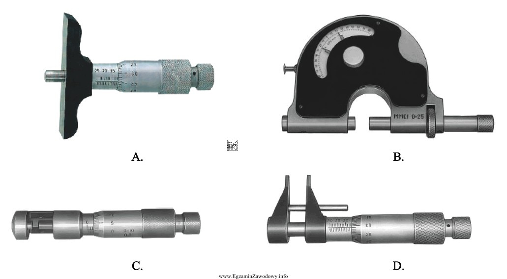 Którym z przedstawionych przyrządów pomiarowych można 