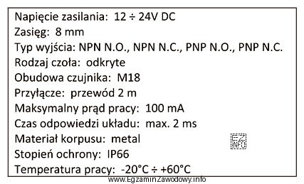 W jakiej maksymalnej odległości od czoła czujnika 