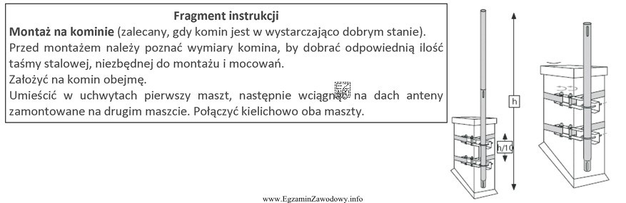 Na podstawie fragmentu instrukcji, określ jakie narzędzia potrzebne 