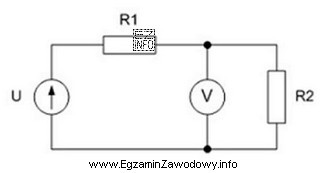 Przedstawiony na schemacie układ pomiarowy służy do 