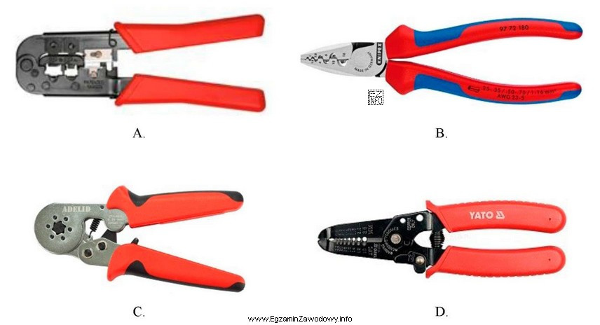 Które narzędzie służy do zaciskania wtykó