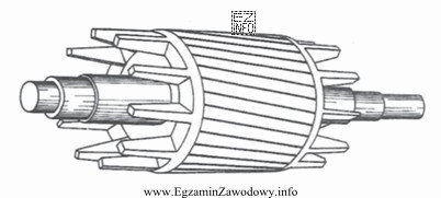 Rysunek przedstawia wirnik silnika