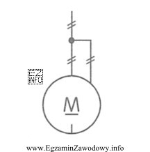 Symbol graficzny pokazany na rysunku przedstawia silnik