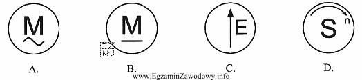 Który symbol graficzny dotyczy silnika prądu stałego?