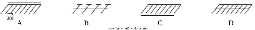 Którym symbolem graficznym oznacza się prowadzenie przewodów w 