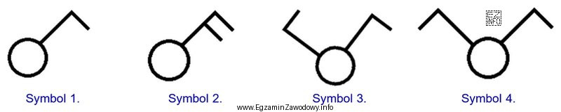 Którym symbolem graficznym należy oznaczyć łącznik świecznikowy w 