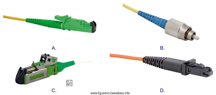 Którą wtyczkę powinien posiadać patchcord światłowodowy, jeżeli 