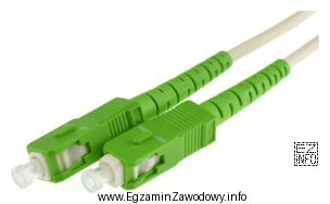 Którymi złączami jest zakończony patchcord światłowodowy 