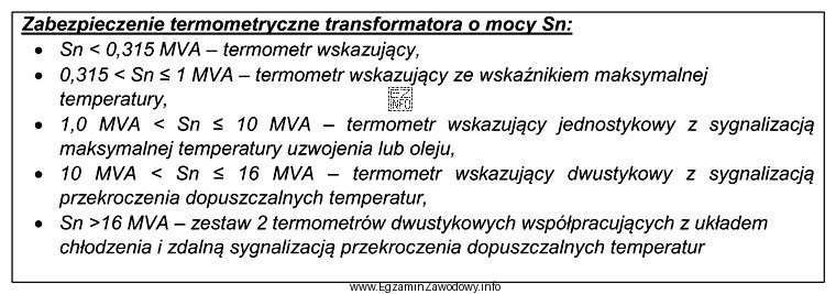 Który termometr należy dobrać jako zabezpieczenie termometryczne do 