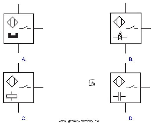 Który symbol oznacza czujnik ultradźwiękowy?