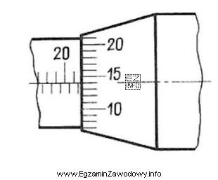 Na podstawie wskazania mikrometru wynik pomiaru wynosi