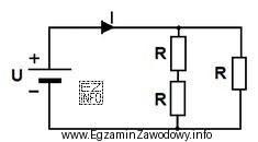 Trzy rezystory o wartości rezystancji R = 3 Ω każdy połą