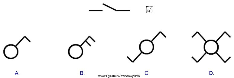 Który symbol graficzny w ideowym schemacie jednoliniowym instalacji elektrycznej 
