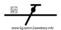 Na rysunku przedstawiono graficzne oznaczenie przewodu