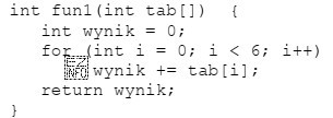 Którą wartość zwróci funkcja zapisana językiem C++, 