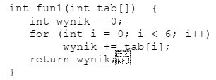 Którą wartość zwróci funkcja zapisana językiem C++, 