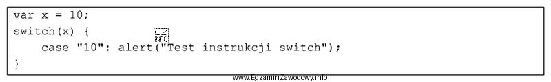 Na podstawie przedstawionego kodu w języku JavaScript można 