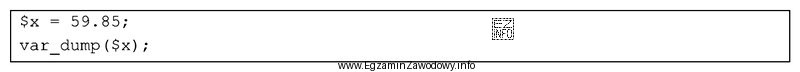 Funkcja PHP var_dump() wyświetla informację na temat zmiennej: 