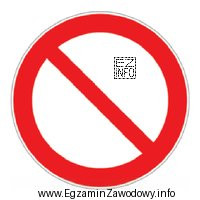 Znak przedstawiony na rysunku oznacza
