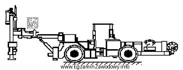 Maszyna górnicza przedstawiona na rysunku służy do