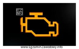 Po uruchomieniu silnika zaświeca się przedstawiona na rysunku lampka 