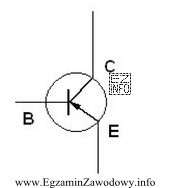 Na rysunku przedstawiono tranzystor