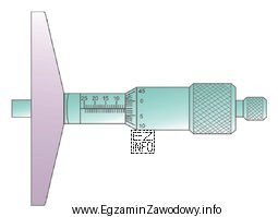 Przedstawionym przyrządem pomiarowym można wykonać pomiar