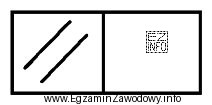 Przedstawiony symbol graficzny umieszczany na rysunkach wykonawczych elementów optycznych 