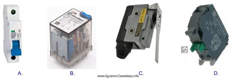 Na którym rysunku przedstawiono przekaźnik elektromagnetyczny?