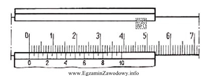 Suwmiarką z noniuszem przedstawionym na rysunku można dokonywać pomiaró