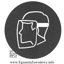 Zamieszczony znak nakazuje bezwzględnie stosowanie przez pracowników środkó