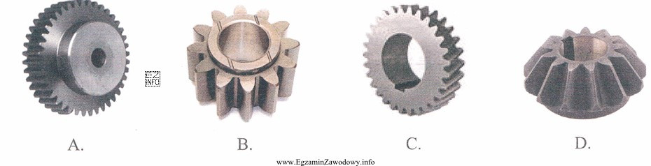 Koło zębate stożkowe o zębach prostych 