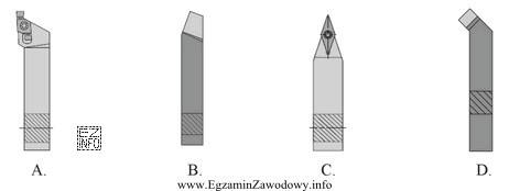 Który z przedstawionych na rysunku noży tokarskich moż