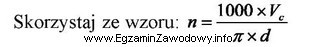 Ile wynosi prędkość obrotowa wrzeciona podczas obróbki 