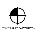 Przedstawiony symbol graficzny stosowany na rysunkach operacyjnych dla obrabiarek sterowanych 
