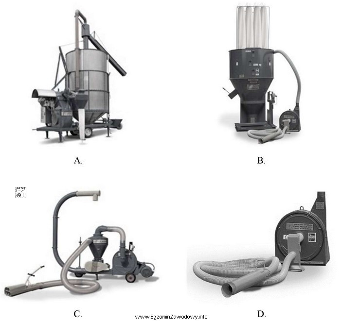 Na którym rysunku przedstawiono suszarnię do ziarna?