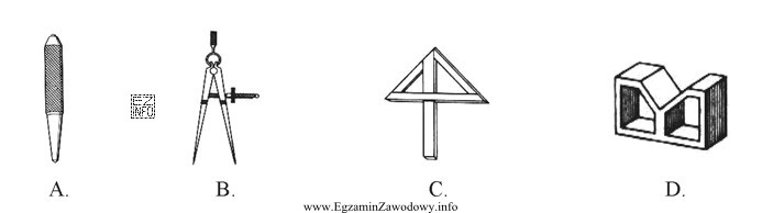 Przyrząd traserski do wyznaczania środków otworów na 