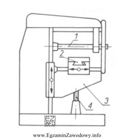 Na rysunku frezarki wspornik oznaczono numerem