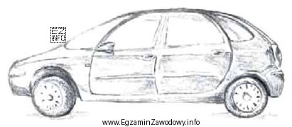 Przedstawiony na rysunku pojazd posiada nadwozie