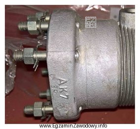 Stop aluminium, z którego wykonano element zamieszczony na rysunku 