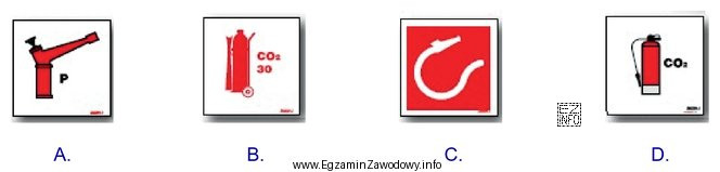 Który piktogram przedstawia lokalizację gaśnicy na statkowym Fire 