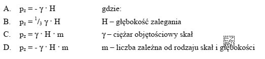 Wielkość ciśnienia pionowego w górotworze nienaruszonym robotami gó