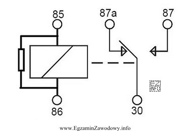 Na schemacie elektrycznym przedstawiono