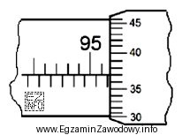 Który zmierzony wymiar wskazuje mikrometr zgodnie z przedstawionym rysunkiem?