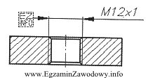 Do wykonania otworu w przedmiocie zgodnie z przedstawionym rysunkiem, należ