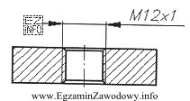 Do wykonania otworu w przedmiocie zgodnie z przedstawionym rysunkiem, należ