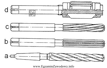 Narzędzie skrawające oznaczone na rysunku literą d, to 