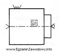 Zgodnie z oznaczeniem wałek przedstawiony na rysunku zamocowany jest 