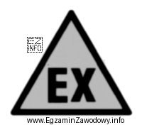 Przedstawiony znak (posiadający żółte tło), znajdujący się 