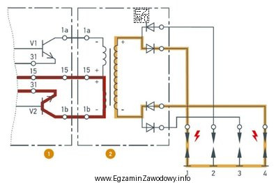 Na schemacie przedstawiono układ